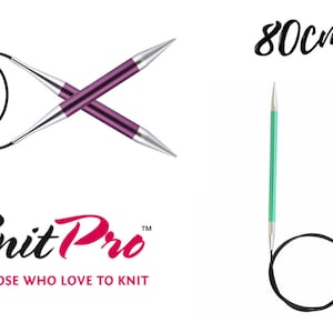 KnitPro Zing Fixed Circular Needles 80cm Length - Sizes 2mm-12mm Knitting Needles