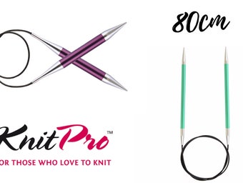 KnitPro Zing Fixed Circular Needles 80cm Length - Sizes 2mm-12mm Knitting Needles