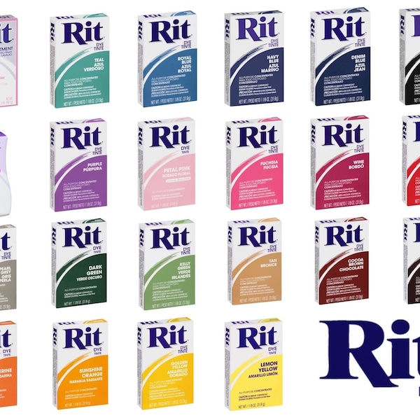 Rit Dye Powder Dye 31,9 g – für Stoffe, Kunststoffe, Nylon – alle Farben