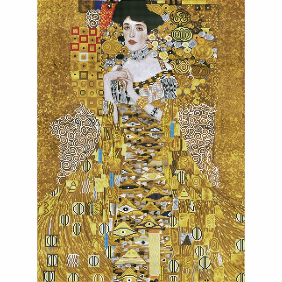 Diamond Dotz Woman in Gold klimt Doting Painting Crafts 