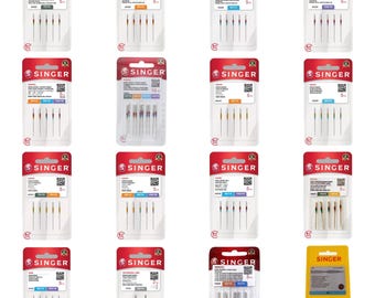 Singer Sewing Machine Needles - All Styles / Sizes - Domestic Standard Ballpoint Leather Jeans