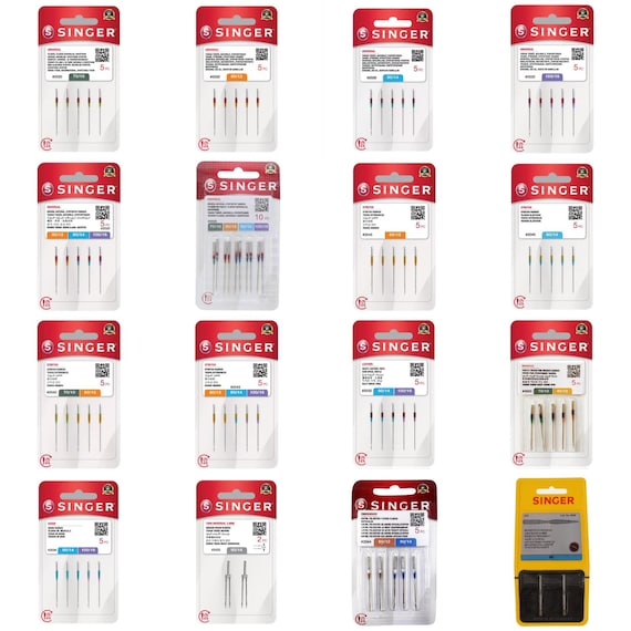 Singer Sewing Machine Needles - All Styles / Sizes - Domestic Standard Ballpoint Leather Jeans