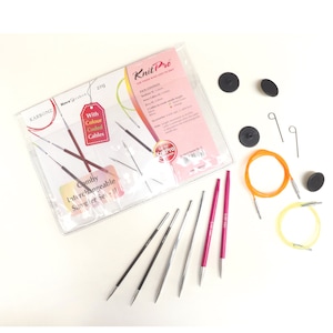 KnitPro Combi Interchangeable Sampler Set - 3 pairs Metal Symfonie Wood Trendz