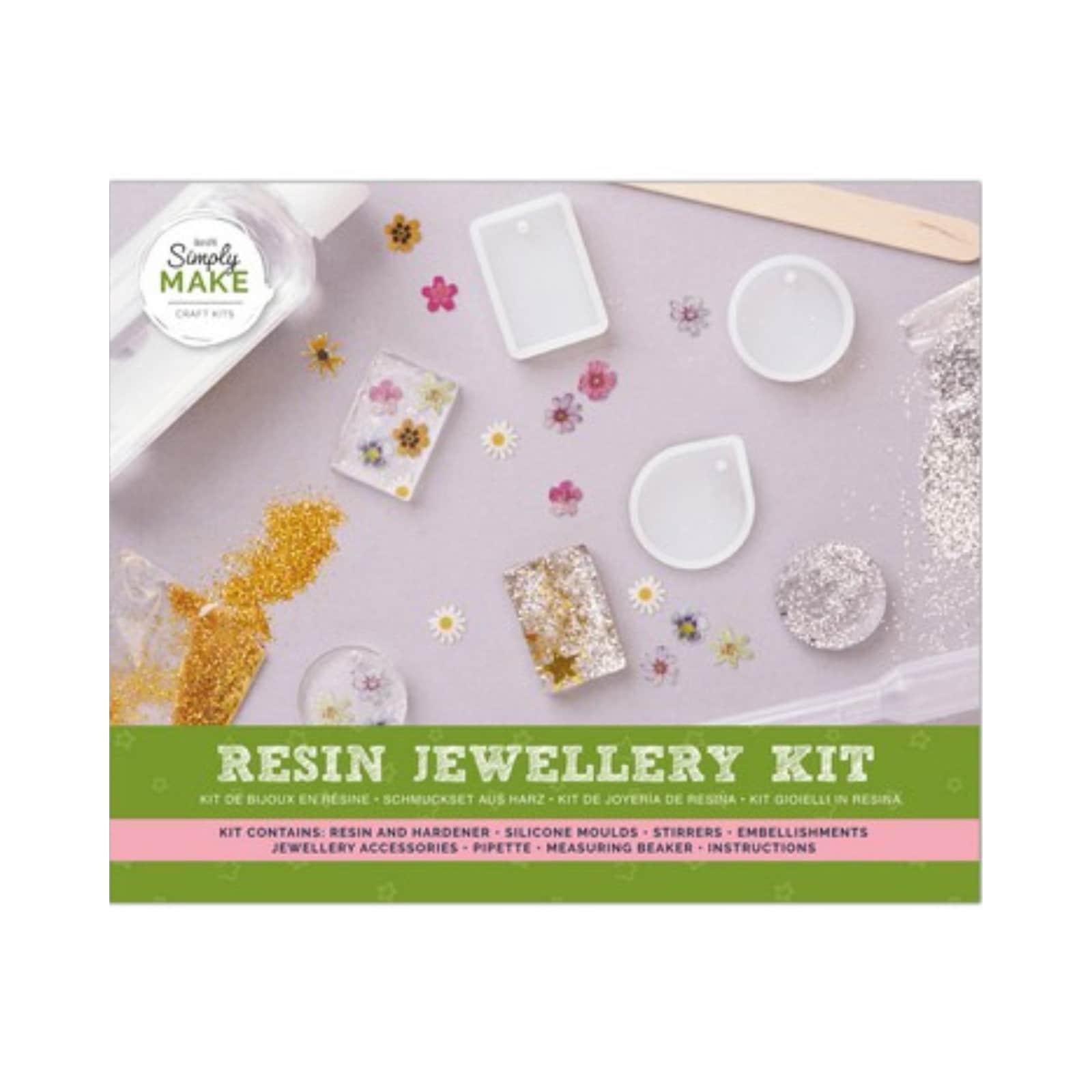 Simply Make Resin Jewellery Starter Kit Craft Set Jewellery DIY