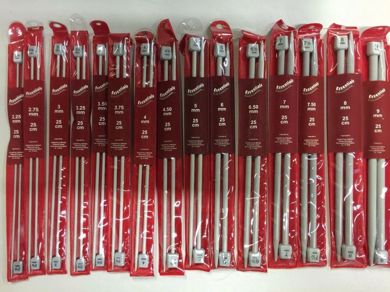 Whitecroft Essentials 25cm Knitting Needles Knitting Pins ALL SIZES 2mm