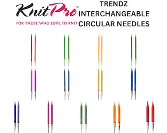 KnitPro Trendz: Crochet Hook Interchangeable Tunisian Afghan Sewing Craft Tool