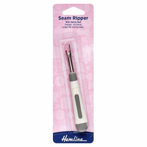Hemline Soft Grip Seam Ripper Stitch Unpicker Thread Picker Point Protector