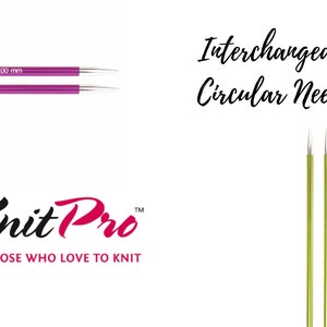 KnitPro Zing Interchangeable Circular Needles, Normal, Sizes 3mm-8mm