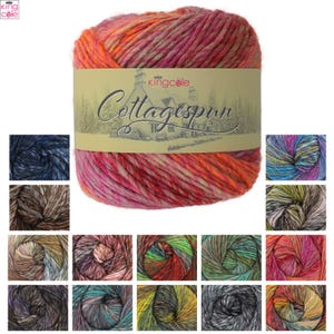 King Cole Cottagespun Chunky 150g - Yarn wool Knitting Crochet Craft - Sewing, Quilting Knitting, Embroidery, Detailed Work