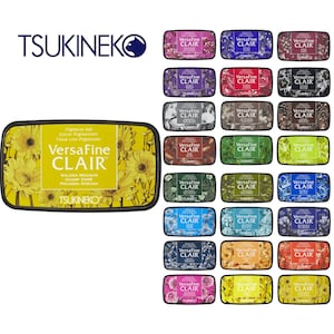 Nouvelles couleurs - Tampons encreurs Tsukineko Versafine Clair - Couleurs assorties (9 x 5,5 x 2,25 cm)