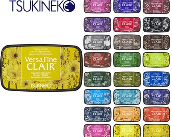 Tsukineko Versafine Clair Ink Pads - Assorted Colours (9 x 5.5 x 2.25cm)