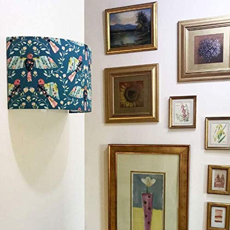 DIY Cylindrical Half Shade Wall Light Lampshade Kit Make Your Own UK Made by Need Craft image 2