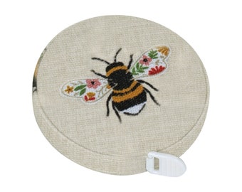 Cinta métrica HobbyGift - Abejas - Mercería - Costura - Regalos - Retráctil