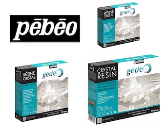 Pebeo Gedeo Crystal Epoxy Resin Kits 150ml to 750ml - Arts Crafts Jewellery