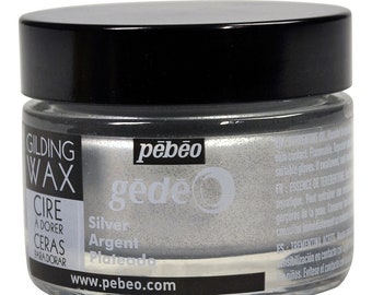 Pebeo Gedeo Gilding Wax – 30ml Jar, Metallic Colors For Wood, Metal, Glass – Art Craft Supply