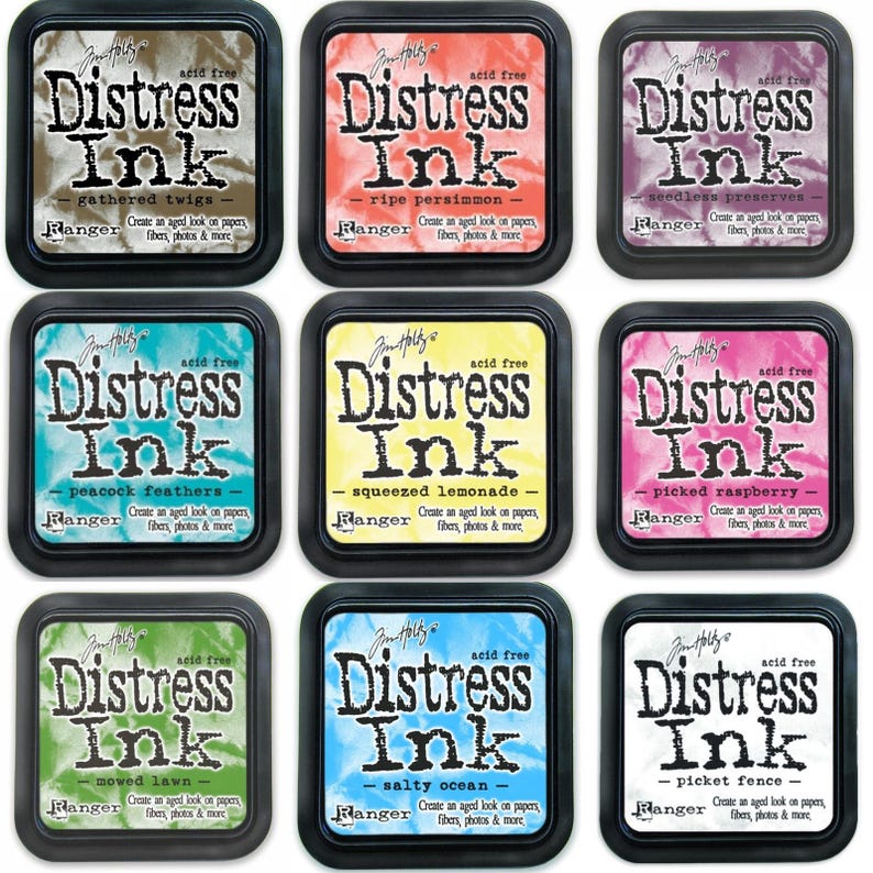 Ranger Tim Holtz Distress Ink Pads - All Colours Cardmaking Crafts ...