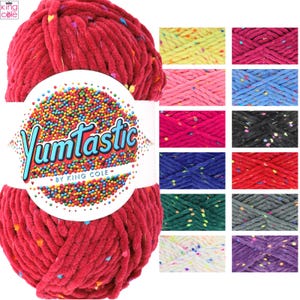 King Cole Yumtastic 100g - Alle Farben Strickwolle Garn Acryl Häkeln Handwerk