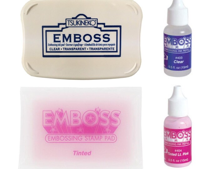 Ranger Emboss It Kit - Clear Embossing Ink Pad, Powder & Blending Tools For Card Making
