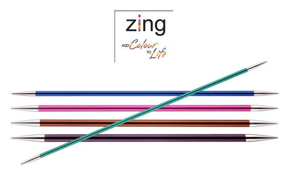 Knit Pro Nadelspiel Strumpf Stricknadel ZING alle Größen und Längen