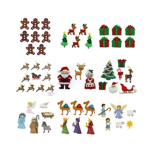 Dress It up Novelty 3D Button Abbellimenti artigianali e cucito Collezione natalizia