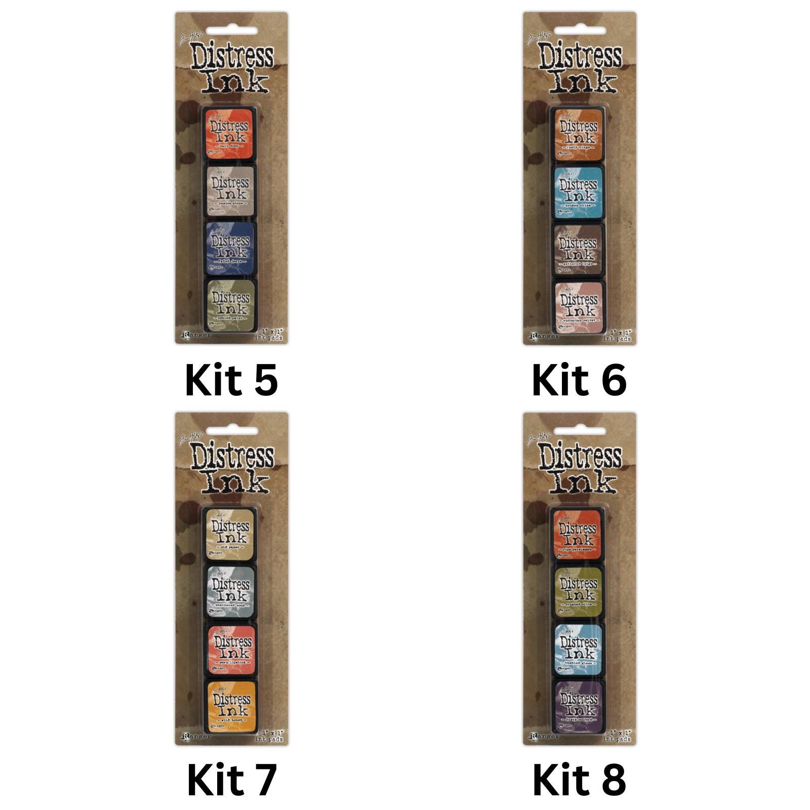 Ranger Tim Holtz Distress Ink Pad Mini Kits - Cardmaking Crafts ...