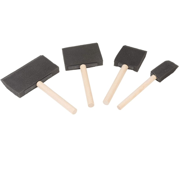 Major Brushes Foam Brush Set - Pack of 4