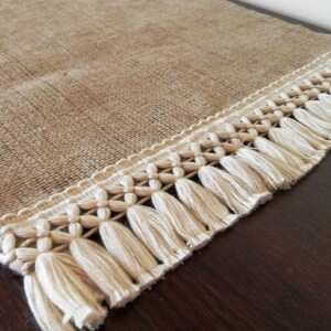 Burlap Table Runner 18" - Home decor - Choose your length