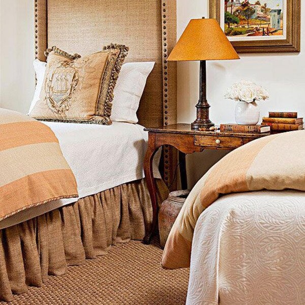 Burlap Bed Skirt Etsy