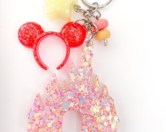 Magical Castle Keychain with Mouse Ear