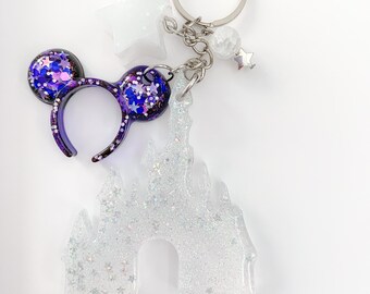 Magical Castle Keychain with Mouse Ear