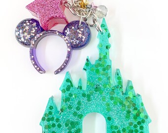 Magical Castle Keychain with Mouse Ear
