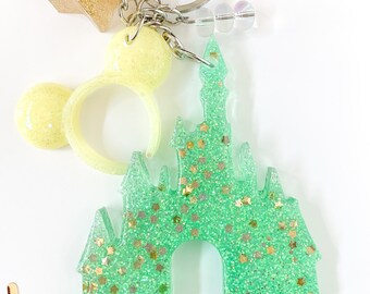 Magical Castle Keychain with Mouse Ear