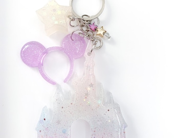 Magical Castle Keychain with Mouse Ear
