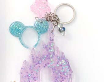 Magical Castle Keychain with Mouse Ear