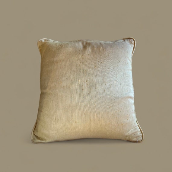 Gold silk pillows sale