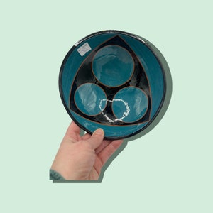 Miska ceramiczna Vintage Postmodern Art autorstwa Lindy Tarr