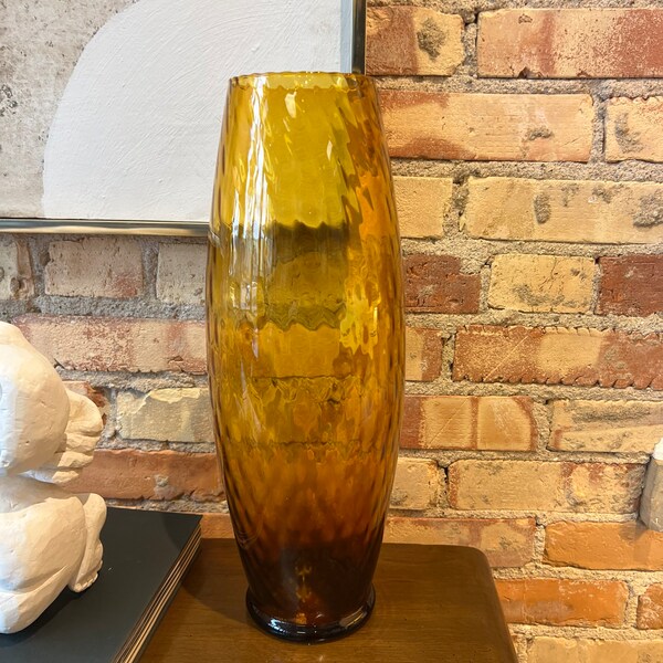 Amber Vase Etsy