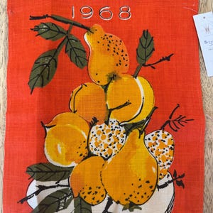 1968 Vintage Fabric Calendar - Etsy Singapore