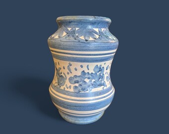 Vintage Zaragoza Pottery Vase or Utensil Holder
