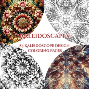 Kaleidoscapes - 85 Kaleidoscope Design Coloring Pages