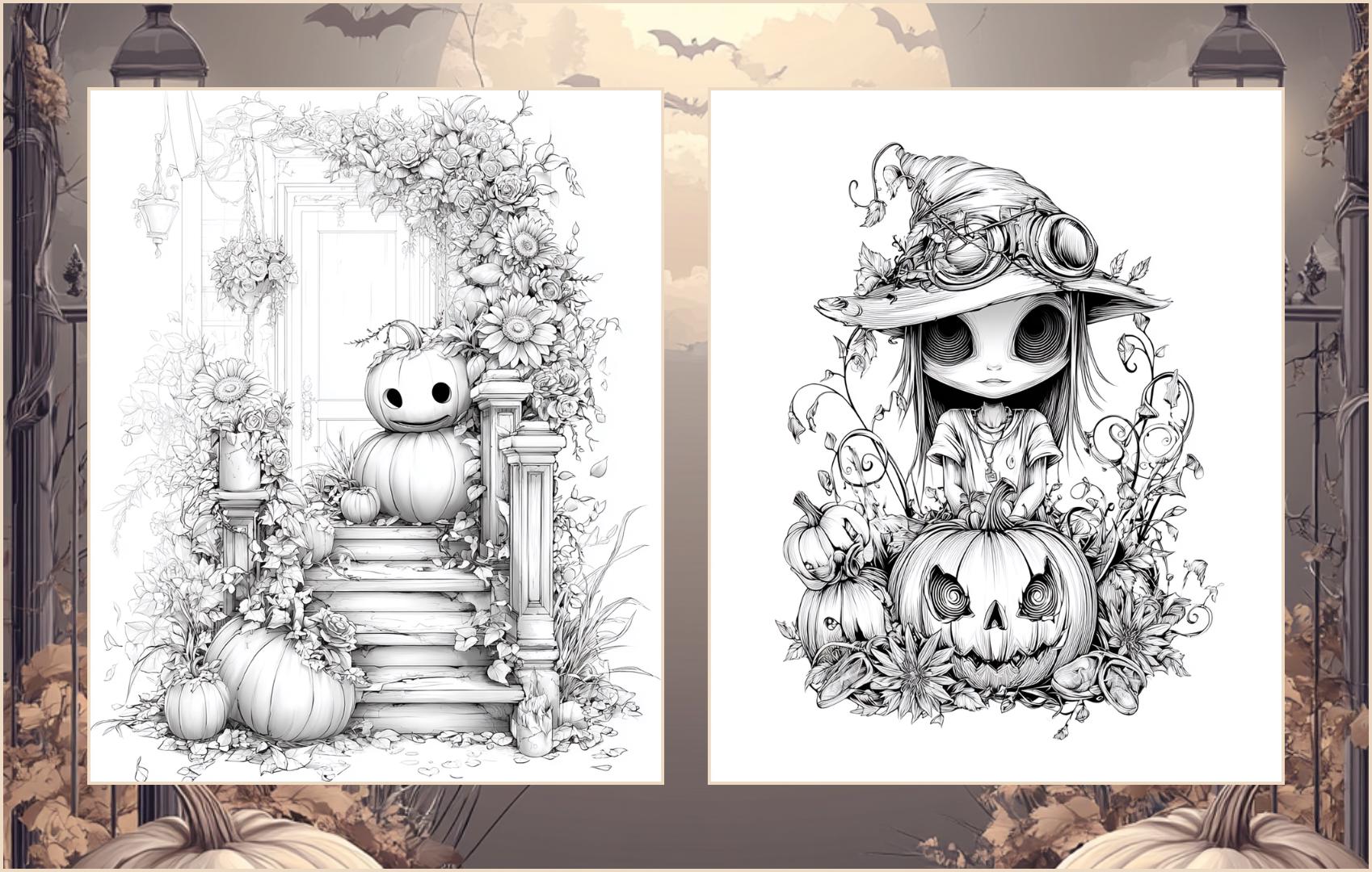 Whimsy 25 Haunted Whimsy – 25 Spooky & Fun Halloween Coloring Pages | PDF ...