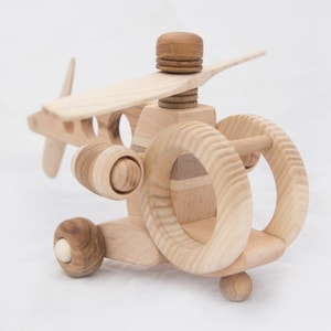Wood helicopter