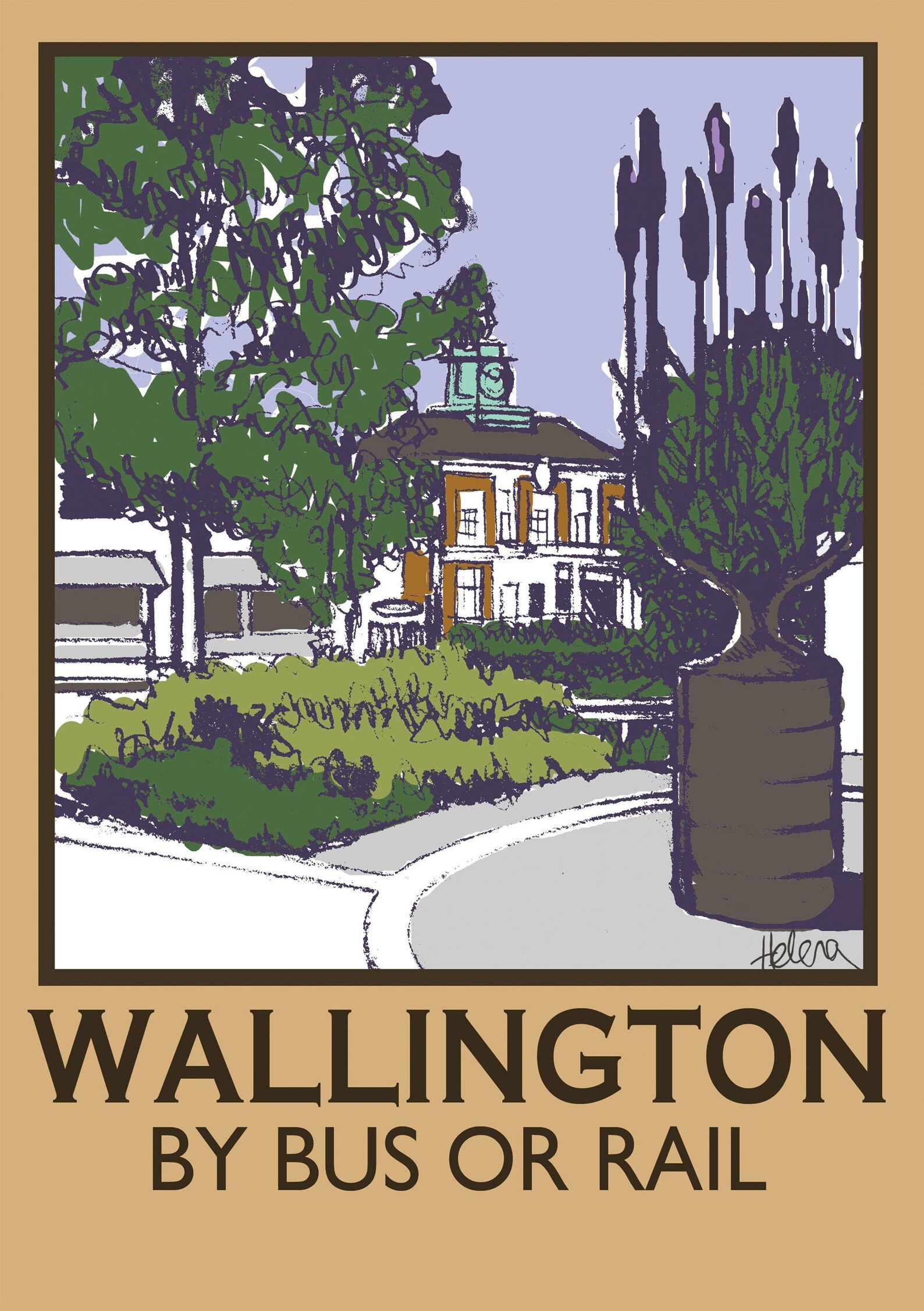 Wallington Poster - Etsy UK