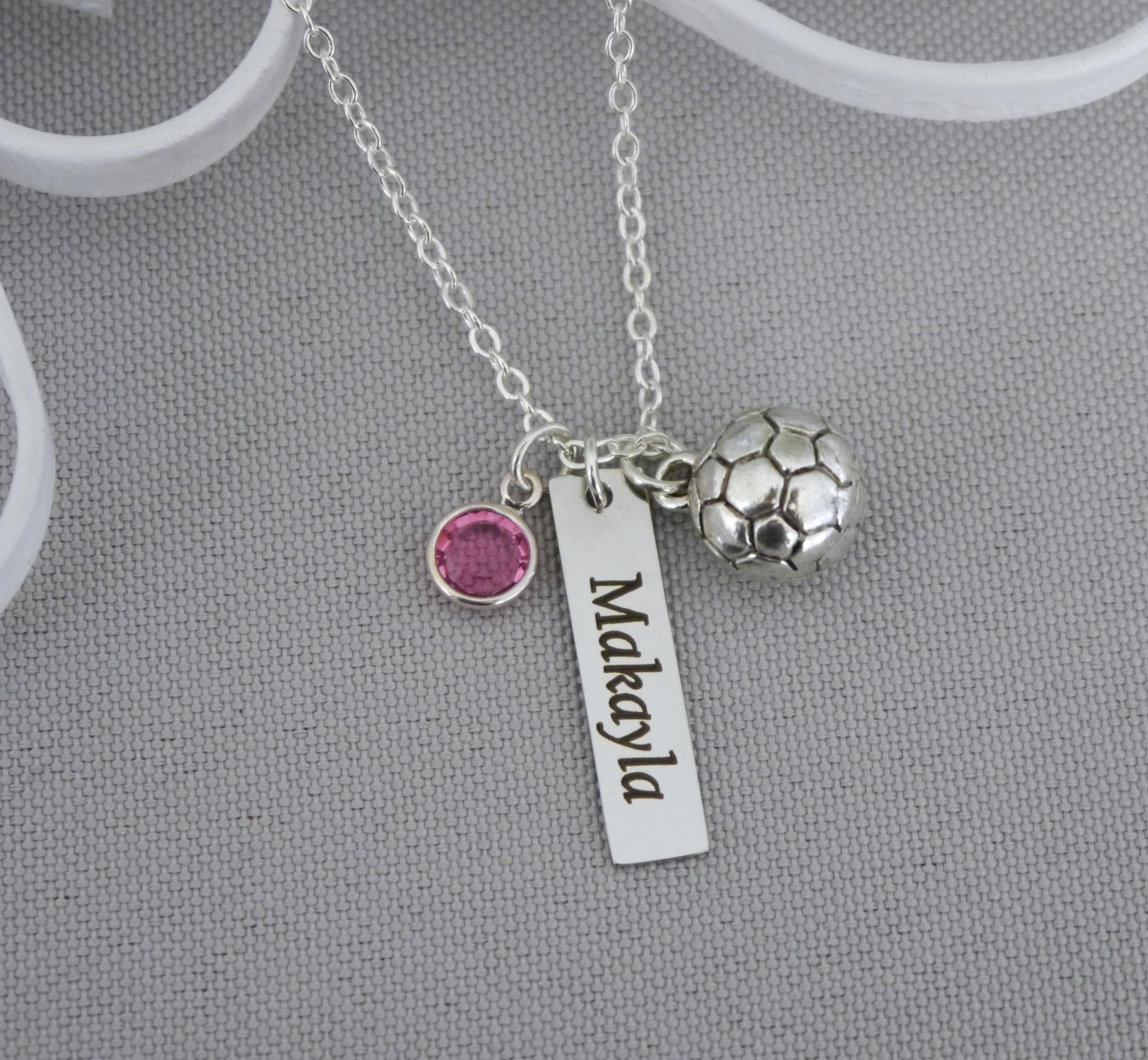 Collier Argent 925 - Pendentif Boule Rose - 16 Pouces (40cm) - Occasion Porté