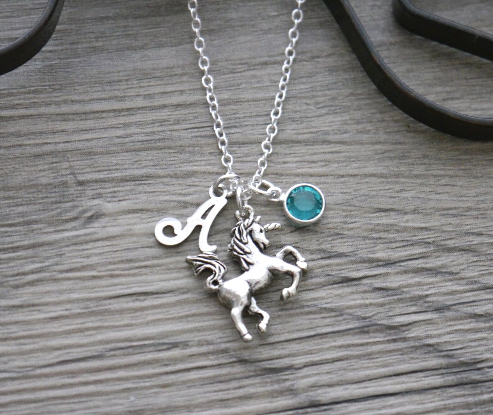 Unicorn necklace personalized Clearance