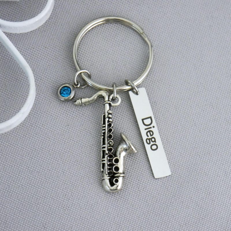Saxophone Keychain Custom - Etsy
