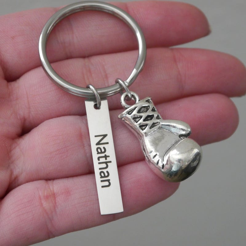 Personalised Boxing Glove Keychain - Etsy