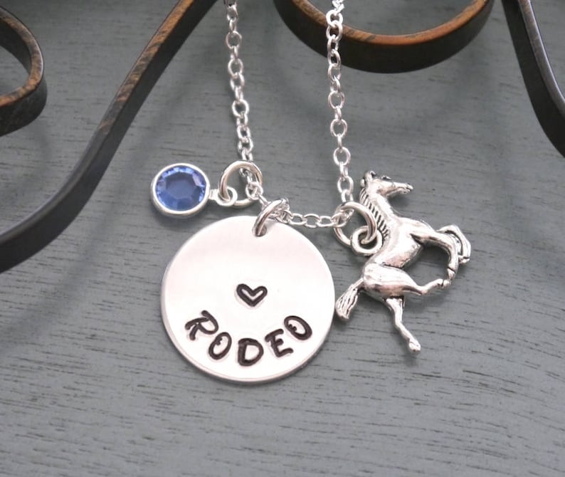 Horse Name Necklace Personalized Horse Necklace Horse Etsy