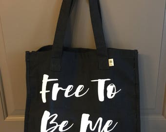 Hemp Market Tote ~ Free To Be Me