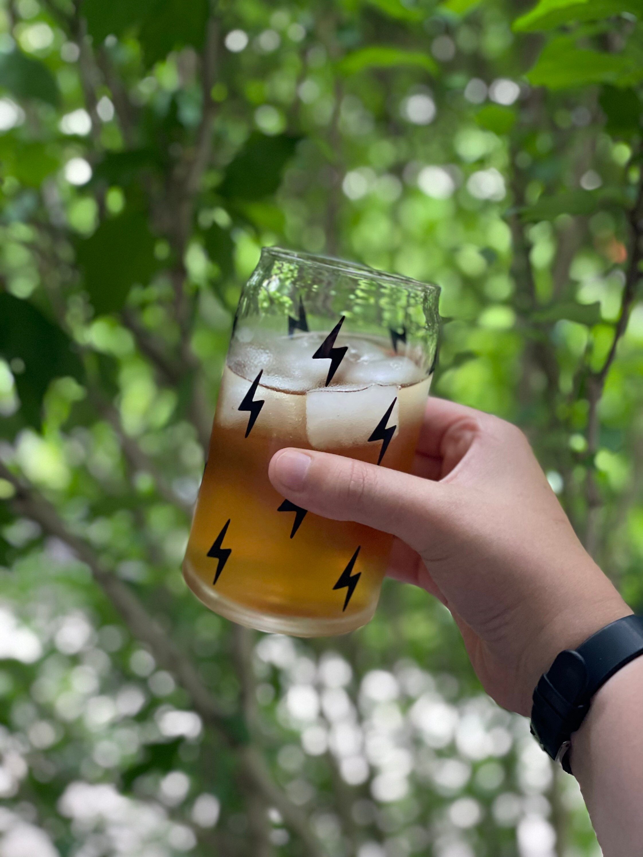 Lightning Bolts Glass | Glass Can Cups | Glass Cups | Coffee & Tea ...